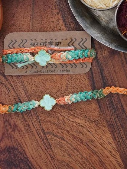 The Clover Rakhi set, ready to be shipped out for Rakshabandhan.