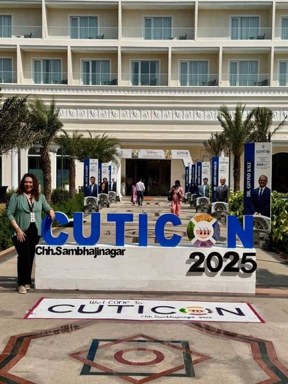 Arriving at Cuticon 2025 in Chh. Sambhajinagar. I was honored to be part of this weekend filled with learning, leadership, and community.