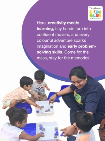 In my club, creativity meets learning. I guide little ones as their tiny hands explore new textures, sparking their imagination and building early problem-solving skills. Come for the mess, and stay for the memories.
