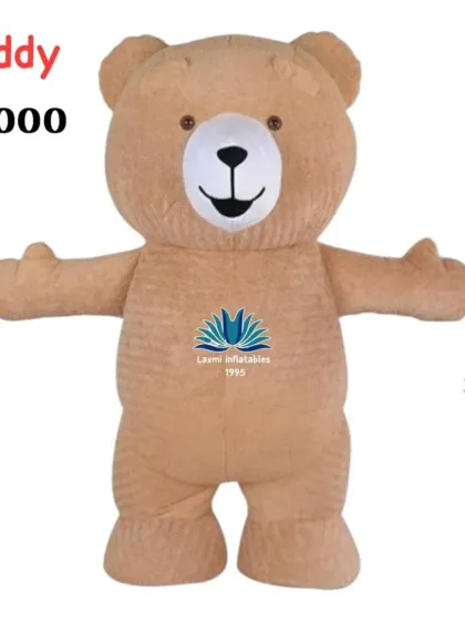 Our classic Teddy Bear mascot costume is made from soft, high-quality imported fur. This lightweight character dress is comfortable for the person inside and a huge hit at birthday parties and school functions.