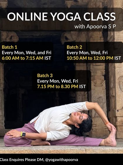 Start your New Year with yoga! This poster details my class batches and what you'll learn, from props to alignment.
