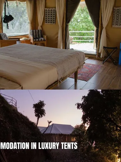 We provide comfortable accommodation in luxury tents for our players and their families during our camps in the hills.