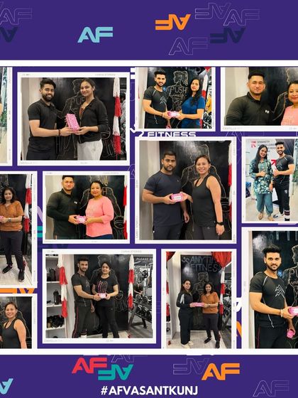 A collage celebrating the strong and inspiring women of our gym on International Women's Day.