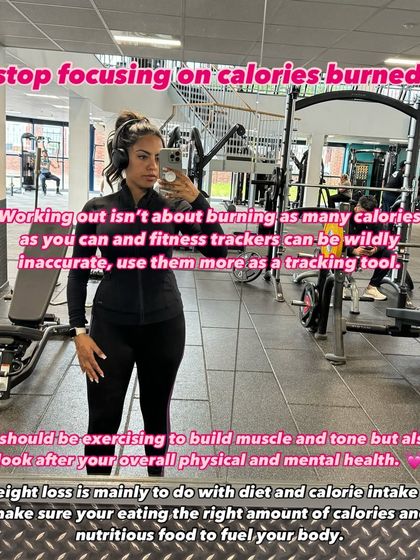 Gym tip: Stop focusing on calories burned. Your fitness tracker is wildly inaccurate. Exercise to build muscle and improve your mental health, not to punish yourself for eating.