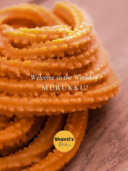 Welcome to the world of Murukku. This is a close-up of my Garlic Murukku, where you can see the intricate twists. It's made with the best natural ingredients for an authentic, flavourful experience.