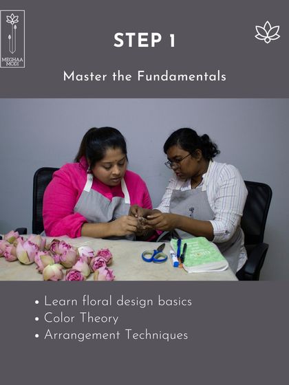 Here, students are mastering the fundamentals. They are learning the basics of floral design, including color theory and arrangement techniques, in a supportive, hands-on setting.