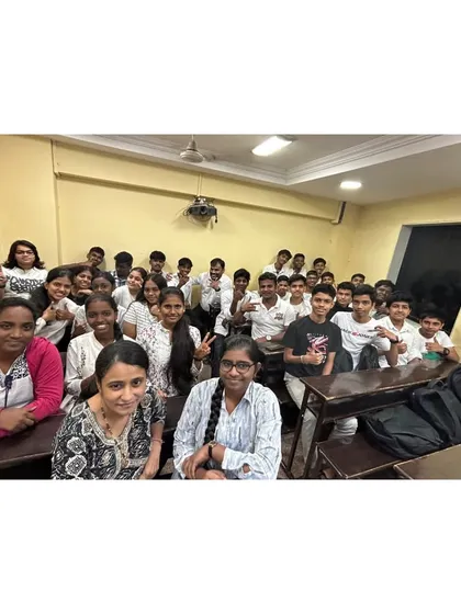 Our teachers and students together during Black and White Day. We foster a close relationship between faculty and students, which is key to our supportive learning environment.