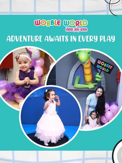 Adventure awaits in every play session. This collage captures the smiles and excitement of a day at Wobble World.