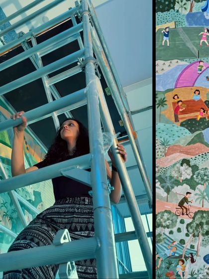 Aanchal Gupta - Custom Murals & Wall Art Commercial Murals: Cafes & Offices photo 13