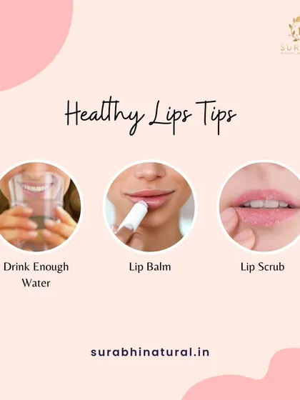 Here are three simple tips for healthy lips. Drinking enough water, using a nourishing lip balm, and exfoliating with a gentle lip scrub can make all the difference.