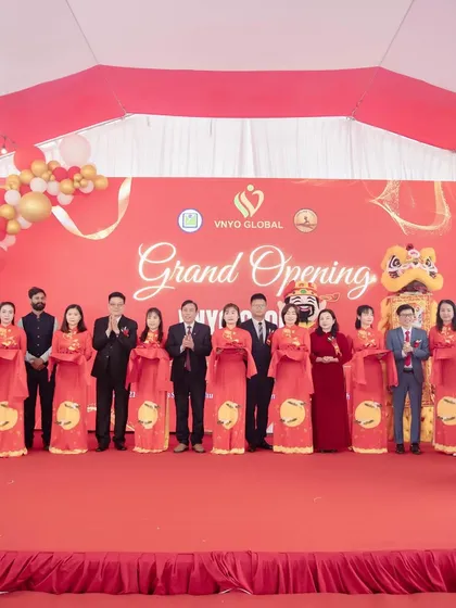 The grand opening of the VNYO Global Yoga Centre in Vietnam, an affiliate branch. My presence here signifies our strong partnerships and the growing global demand for our certified teachers.