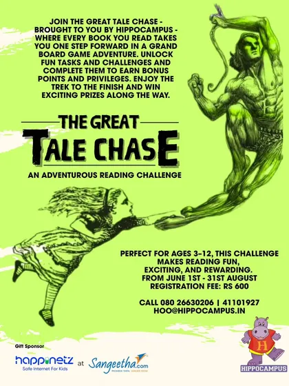 Who says reading can't be a game? Our Great Tale Chase is an epic reading challenge where every book you read moves you forward on a giant board game. It's a super fun way to discover new books and win exciting prizes.