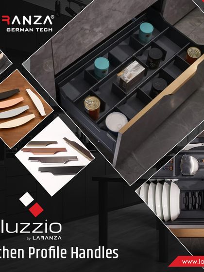 Aluzzio by Laranza kitchen profile handles redefine minimalism. They are perfectly crafted for modern kitchens with refined finishes and a durable design.