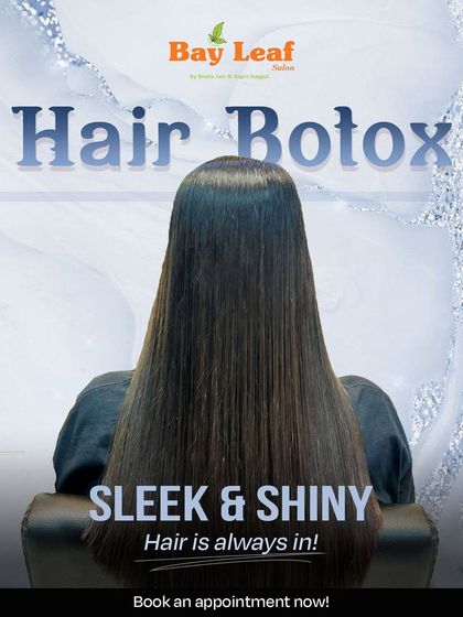 Sleek and shiny hair is always in style. This image captures the beautiful, polished result of a Hair Botox treatment, perfect for anyone wanting a sophisticated look.