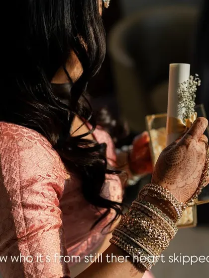 Even though she knew who the letter was from, her heart still skipped a beat. It's these small, unguarded reactions that are so beautiful to witness.