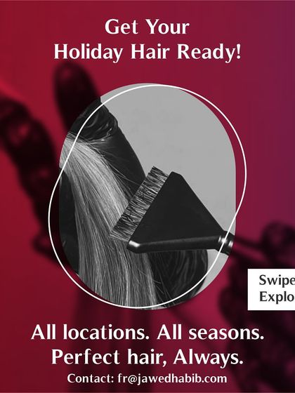 Get your holiday hair ready with us. We offer consistent, high-quality services across all our locations, ensuring you get perfect hair for any season, always.