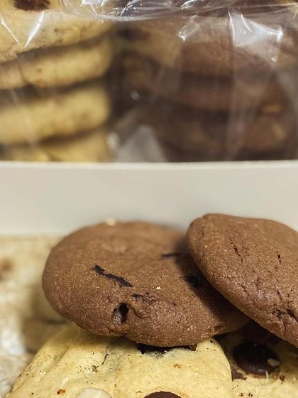 Another angle of our cookie gift box, perfect for showing a friend or loved one you're thinking of them.