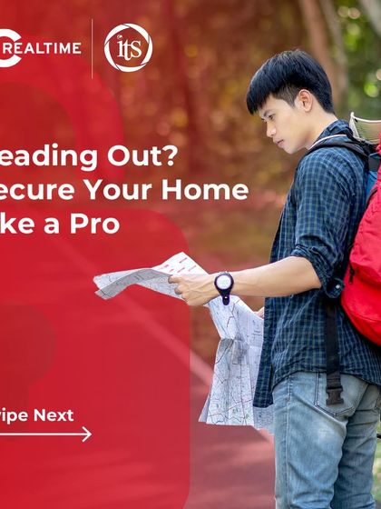 This image introduces the concept of securing your home like a pro before you leave. Our systems provide the tools and remote access needed to ensure your property is protected, no matter where you are.