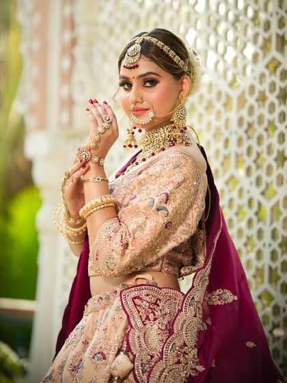 Another beautiful portrait of this bride. The airbrush makeup ensures a flawless finish that lasts all day.