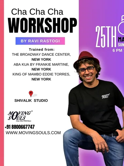 We love exploring all forms of Latin dance. This poster announces one of our special Cha Cha Cha workshops, where we dive deep into the specific techniques and history of this vibrant dance style, taught by our NYC-trained instructor.