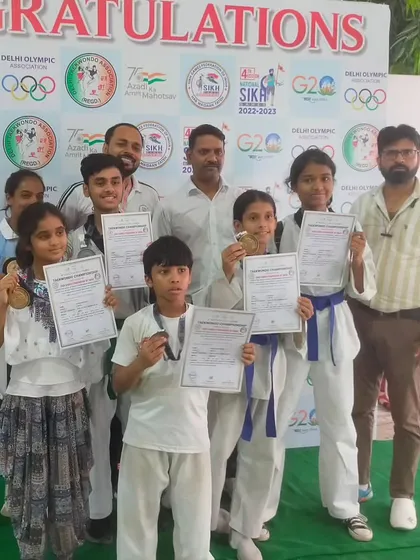 Another group of our champions with their well-deserved medals and certificates from the National Sikh Games.