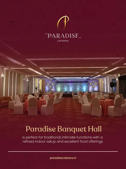 For more personal celebrations, we offer the Paradise Banquet Hall. It is designed to create a warm and refined atmosphere, making it the perfect setting for traditional functions, engagements, and intimate family gatherings where every guest feels special.