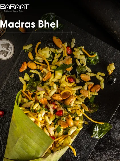 Rainy weather calls for comforting bites. Our tangy and spicy Madras Bhel is the perfect snack to enjoy on a cloudy day.