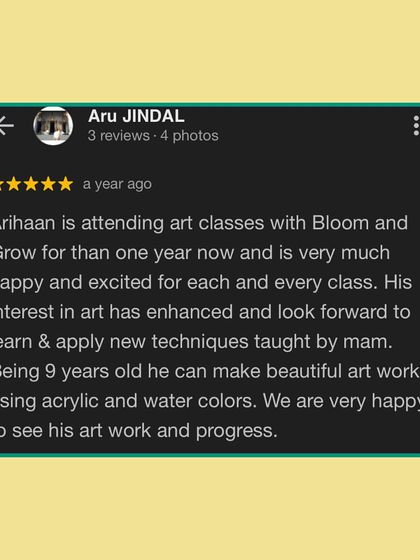 Bloom and Grow - Online Art & Craft Classes What Parents Are Saying photo 12