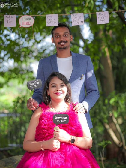 Rakshith Shetty - Maternity & Baby Shower Photography Creative Announcements & Fun Props photo 6