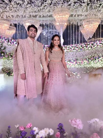 Flinters Management - Custom Wedding Design & Decor Glamorous Sangeet & Reception Nights photo 93