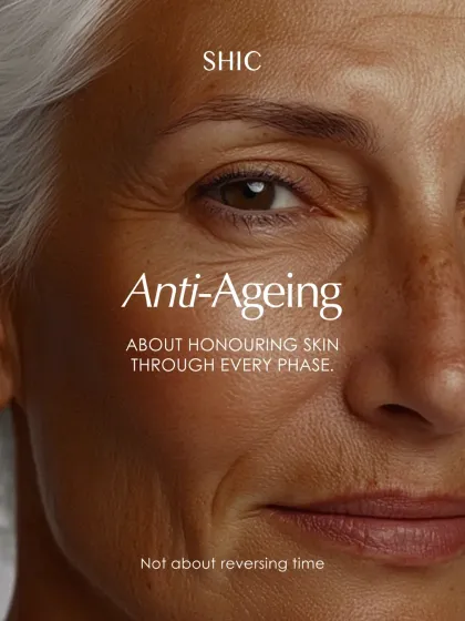 For us, anti-aging is not about reversing time. It is about honoring skin through every phase of life with supportive, nourishing care.