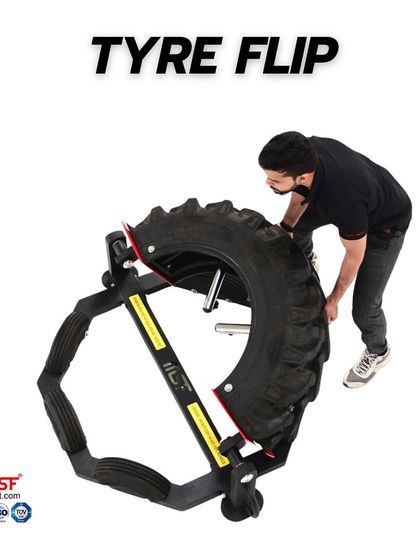 A user demonstrating the Tyre Flip.