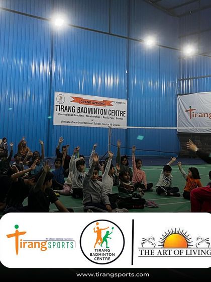 A wonderful collaboration with the Art of Living for a yoga and meditation session. I believe in a holistic approach to athlete development.