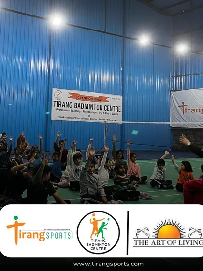 A wonderful collaboration with the Art of Living for a yoga and meditation session. I believe in a holistic approach to athlete development.