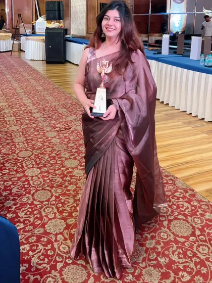 We were so proud to be recognized for our work. This award motivates us to continue providing the best saree draping and pre-pleating services to all our wonderful clients.