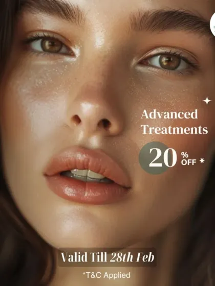 Celebrating 2 years of glow and confident skin! To thank our amazing clients, we're offering 20% off on advanced treatments. Your glow is our biggest achievement.