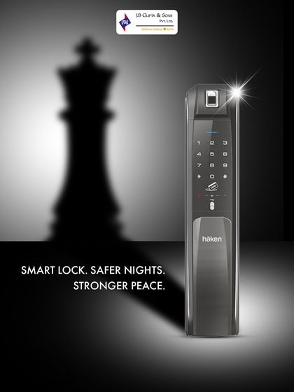 In the game of security, make the smart move. This Häken biometric lock is your strongest defense, giving you strategic control over your home's access. It’s a checkmate against any security threat.