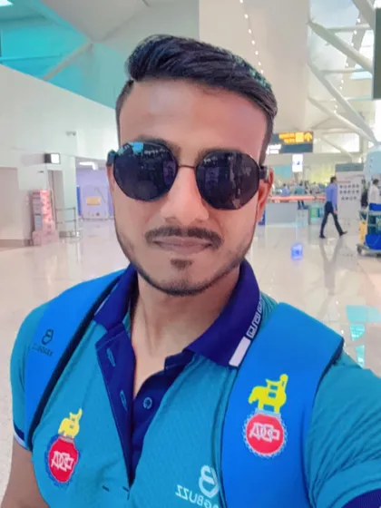 A selfie at the airport, ready to travel with the DDCA U-19 Women's Team. The journey begins.
