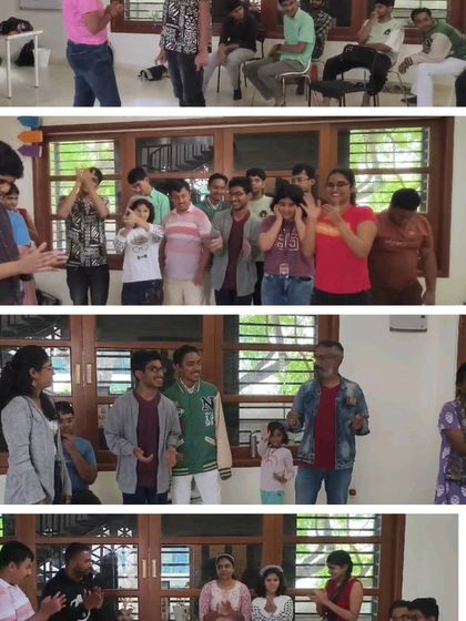 More fun from our session with Eka students. The room was filled with applause and laughter as students and volunteers participated in interactive games and performances.