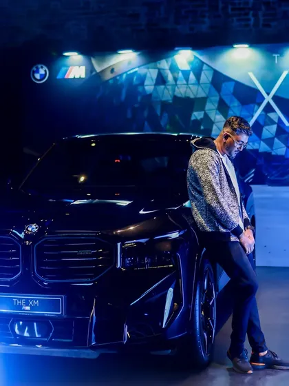 The lighting and stage production at the BMW event were top-notch. I curated a set that matched the car's powerful and modern aesthetic.