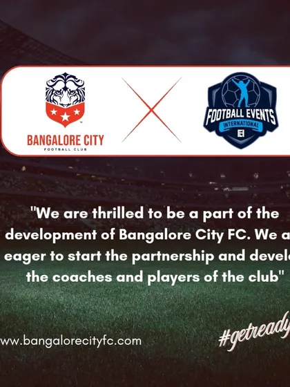 A quote from our partners at Football Events International, expressing their excitement to contribute to the development of our coaches and players.