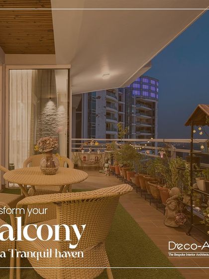 Explore a variety of outdoor retreats I have designed. From cozy balconies with patterned tiles and Buddha statues to expansive terraces with vertical gardens and lounge seating, each space is crafted to be a personal haven.