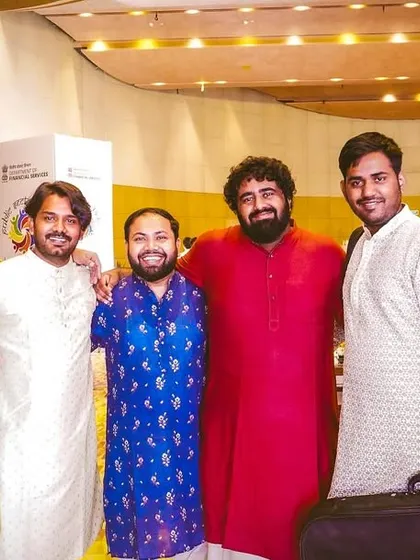 A post-performance picture with my wonderful fellow musicians after a beautiful concert for the Ministry of Finance in Delhi. Collaboration is at the heart of so much of my music.