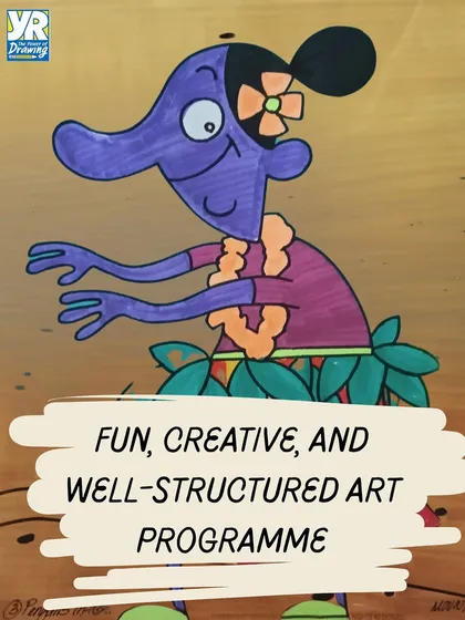 Our art program is fun, creative, and well-structured. This combination ensures that students enjoy the process while systematically building their artistic abilities.