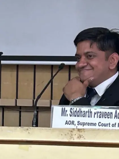 A candid moment during the AOR panel discussion. It is fulfilling to guide young professionals on their path to the Supreme Court.