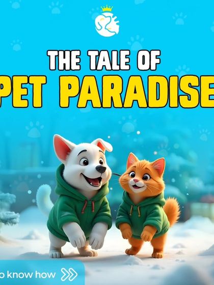 Welcome to the tale of Pet Paradise, a place where every pet's happiness is our main story. Let us show you how we make their stay magical.