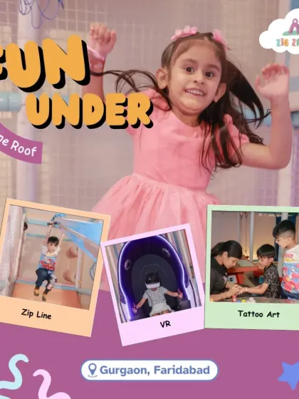 From flying high on the zip line and exploring new worlds in VR to getting creative with tattoo art, there's an adventure for every child here. We offer a huge variety of activities all under one roof.