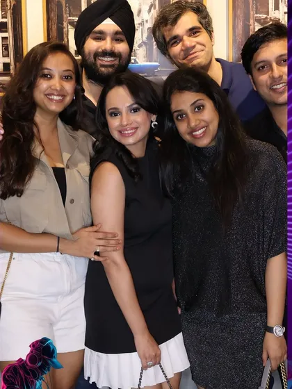 A candid group shot capturing the fun and friendship of the night. These are the moments that make a private party special.