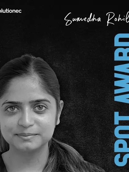 Congratulations to Sumedha for receiving the Spot Award. This award recognizes employees for their exceptional commitment and for going above and beyond in contributing to our organization's success.