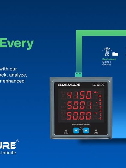 I offer a range of multifunctional energy meters that can be configured for your specific needs. Different models provide dual source monitoring, DC measurements, phase-wise recording, and IoT connectivity.